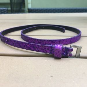 Girls’ Purple Sparkly Belt